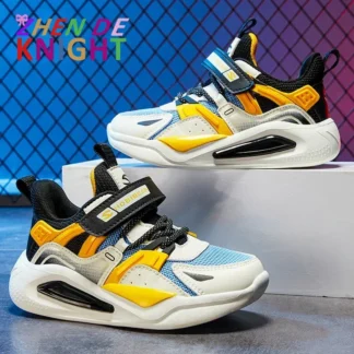 2024 zapatos deportivos de moda para niños, zapatillas ligeras antideslizantes para baloncesto al aire libre, zapatos transpirables informales para caminar para niños