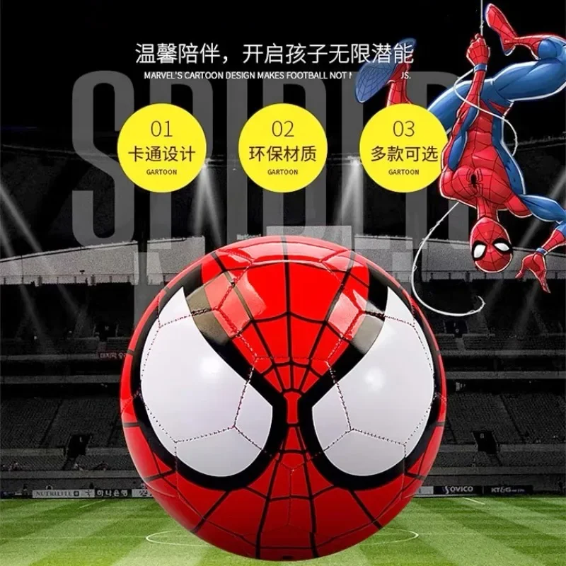 Disney-balón de fútbol Spider-man número 3 y 5, juego de entrenamiento para estudiantes, fútbol de Pvc, regalo de cumpleaños para estudiantes, Juguetes