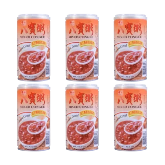 TAISUN-gachas de Ba Bao, Congee mixta multigrano, 6 latas * 13,22 oz * 4 paquetes, 4 paquetes, 24 latas