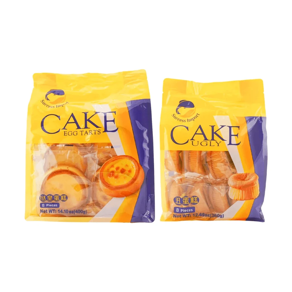 Paquete de tartas de huevo, paquete de 6 paquetes, 3 paquetes (400g, 8 piezas por paquete) y 3 paquetes de pasteles feos (360g, 8 piezas por paquete), aperitivos y postres