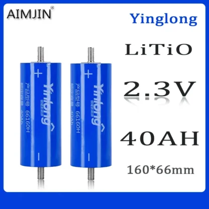 Yinlong-célula de batería de titanato de litio LTO, sistema de energía Solar de Audio para coche, 2024 100% Original, capacidad Real, 66160H, 2,3 V, 40Ah