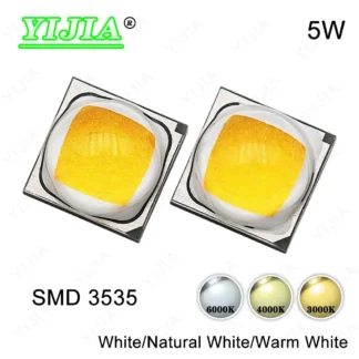 Alto índice de reproducción cromática RA95 5W Cuentas de lámpara LED color cálido blanco natural 3000K 4000K 5700K 6500K Chip SMD 3535 adecuado para linternas, faros, luces de automóviles