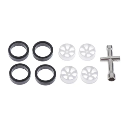 Neumáticos de coche 4xRC, llanta de rueda y manga de llave cruzada para Wltoys K969, piezas de repuesto