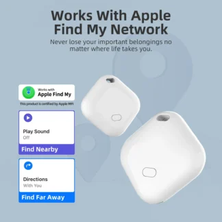 Rastreador GPS inteligente con Bluetooth, dispositivo localizador Mini con llave de coche, buscador de mascotas y niños, funciona con Apple Find My APP ITag, recordatorio antipérdida