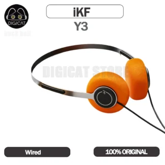 IKF Y3-auriculares con cable Retro, diseño ligero, estilo Koss, ANC de Metal, diseño HiFi para Win/Android/iPad, regalo de moda