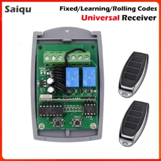 Deal DOORHAN AT-4-mando a distancia Universal para puerta de garaje, 2 canales, 433MHZ