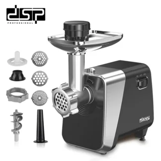 Picadora de carne doméstica, picadora de carne eléctrica de acero inoxidable de 1600 W, picadora de carne para cocina casera y uso comercial