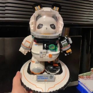 Bloques de construcción space panda mecha, modelo de ensamblaje mundial del futuro, figura kawaii, adornos, regalo de cumpleaños genial, nuevo
