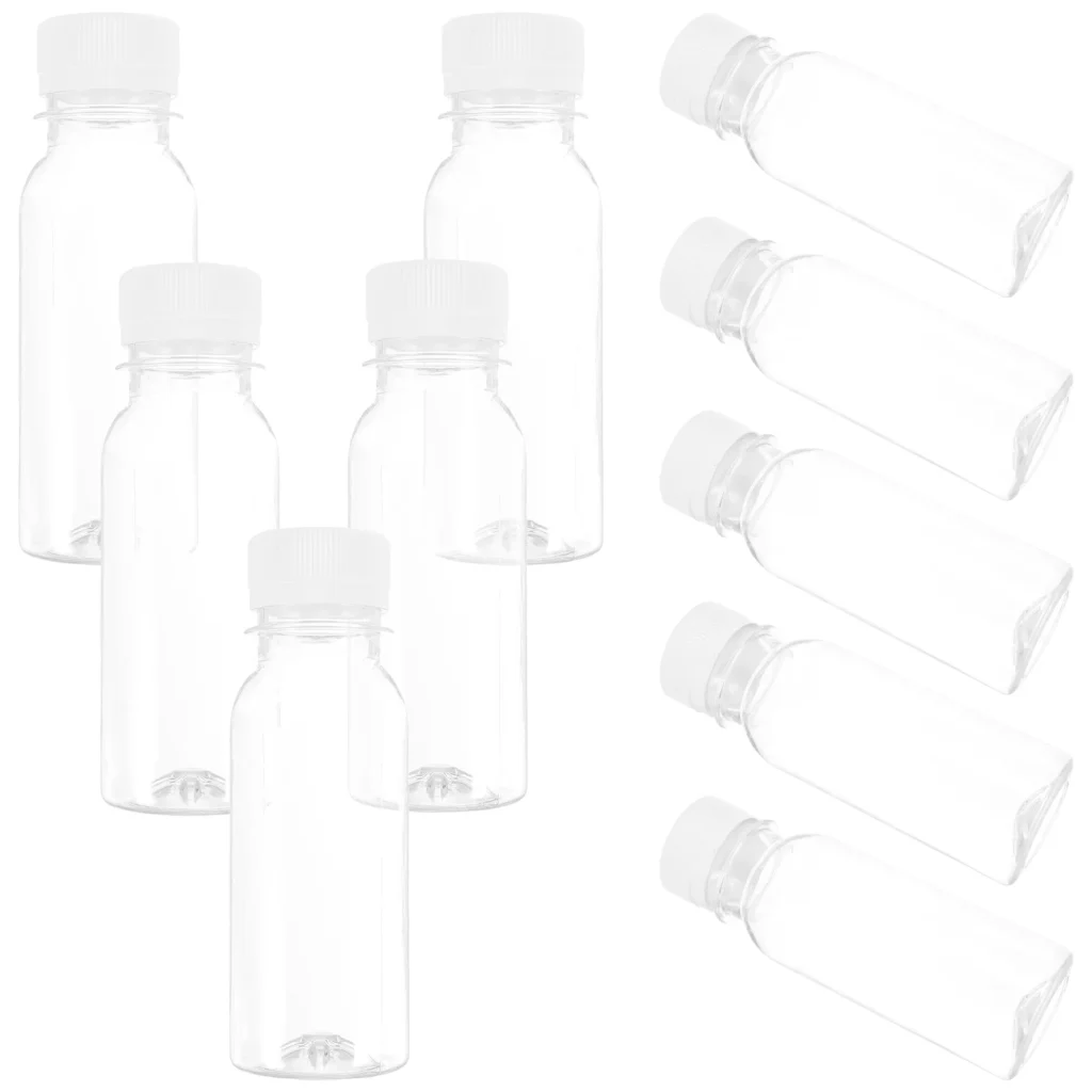 Botellas vacías prácticas, lentes de jugo de viaje de leche, líquidos pequeños multifunción, agua para niños