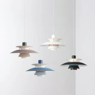Lámpara colgante de diseño danés minimalista posmoderna para restaurante, dormitorio, sala de exposición, lámpara colgante, accesorio de iluminación decorativo