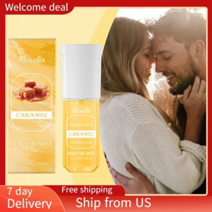 Roxelis-Spray de Perfume de caramelo, fragancia Natural fresca, fragancia duradera, fragancia de nicho, Perfume de atmósfera para citas