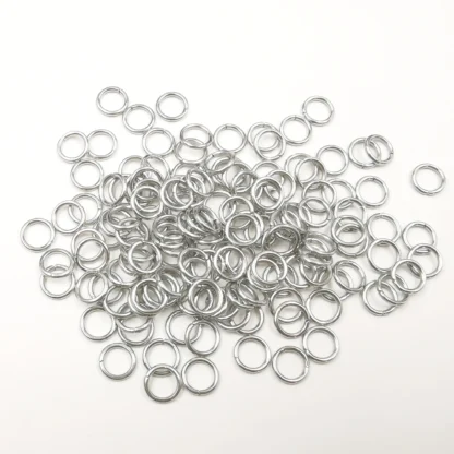 1000 Uds lote 0,6*4mm fuerte anillo de salto de acero inoxidable 316L y anillos divididos apertura collar accesorios de joyería DIY