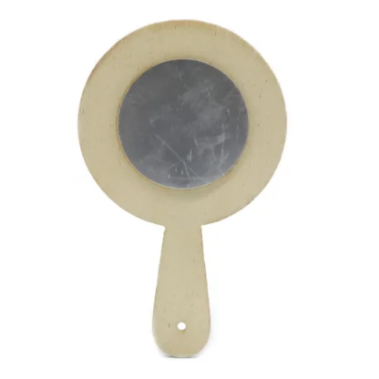 10 Uds espejo de maquillaje de mano espejo cosmético hecho a mano sin pintar sin terminar