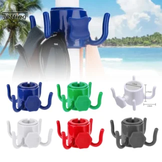 Gancho para sombrilla de playa, estante colgante para acampar al aire libre, cierre de viaje, ganchos de 4 puntas, toallas, bolsas, sombreros, gafas de sol, gancho para ropa