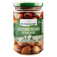5 x Aceitunas negras deshuesadas 280 g - Bio Organica Italia