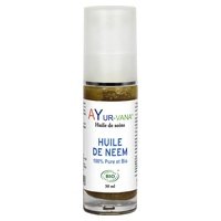 Aceite Vegetal Orgánico de Neem 30 ml de aceite - Ayur-Vana