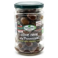 Aceitunas negras enteras en aceite provenzal 220 g - Biorganica Nuova