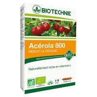 Acerola bio 20 ampollas de 10ml - Biotechnie