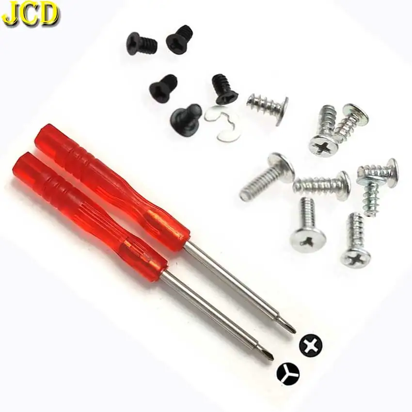 JCD-Juego de tornillos de cabeza Philips de repuesto para GBM, destornillador de tres alas, destornillador para GameBoy, Micro consola, herramienta de reparación de carcasa