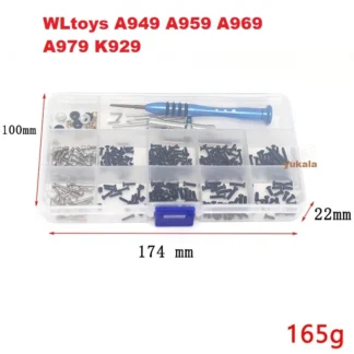 Nuevo juego de caja de herramientas de tornillo de reparación para WLtoys 1/18 1:18 A949 A959 A969 A979 K929 RC accesorios de modificación de coche L388