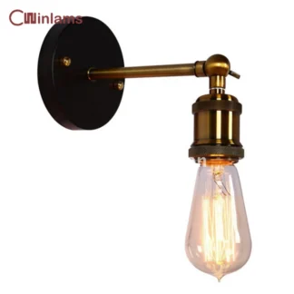 Luz de pared creativa Retro Industrial para Loft americano, candelabro de pared con personalidad para pasillo, cafetería, Bar, Bombilla E27, iluminación de decoración del hogar