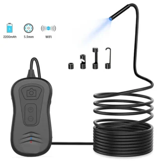 Cámara endoscópica inalámbrica WIFI de 2MP/5MP 1080P/1944P 5,5mm boroscopio CMOS lupa de inspección a prueba de agua microscopio