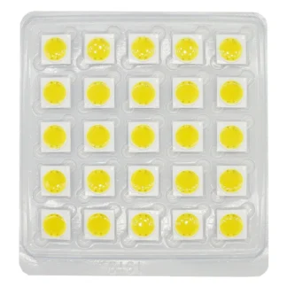 Chip LED de cerámica para cultivo de plantas, fuente de luz de diodo emisor, foco de luz para plantas DIY, 12w, 15w, 20w, 30w, 50w, AC220V, 19x19MM, 25 uds.