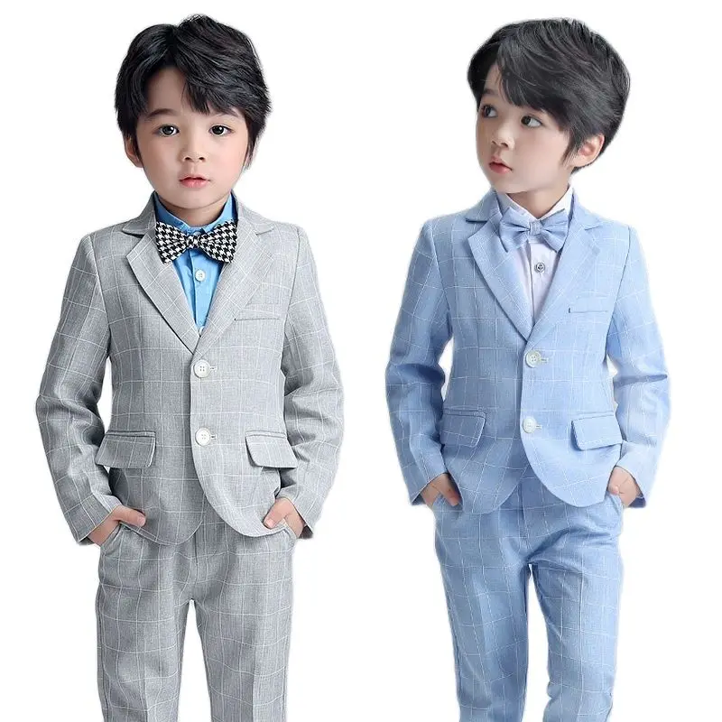 2021 niños vestido de graduación niños chaqueta + Pantalones + pajarita 3 uds ropa de caballero niños día de actuación del coro vestido de traje