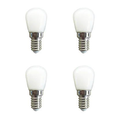 4 Uds bombilla LED E14 3W impermeable AC220V lámpara blanca cálida/fría iluminación de ángulo de 360 grados para refrigerador/máquina de coser/torno