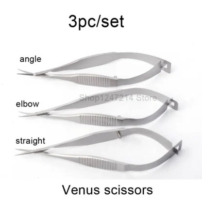 Tijeras oftálmicas Venus Iris, 8,5 cm, 3 piezas por juego