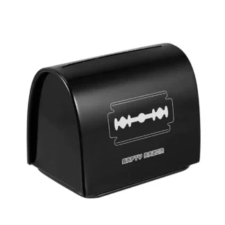 Estuche de eliminación de cuchillas de afeitar, caja de almacenamiento segura para hombres, hojas de afeitar de seguridad usadas, contenedor de reciclaje de cuchillas desechables