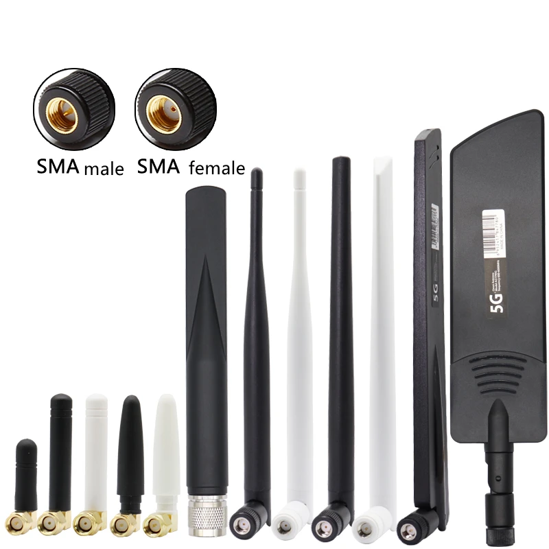 Para RM505Q-AE RM502Q-GL RM500Q-GL EM9190 EM9191 5G 4G antena 35-40DBi alta ganancia frecuencia completa Omnidireccional SMA-J externo