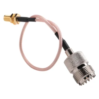 Adaptador de cable de antena portátil T35C para base UHF y antenas móviles - Conectores SMA hembra a UHF SO-239 hembra