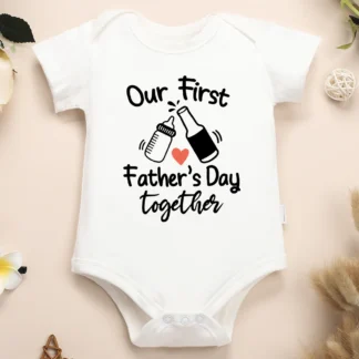 Ropa de algodón para niño y niña recién nacido, conjunto de alta calidad para el primer día del padre, 2024