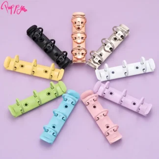 Clip de carpeta de anillas en espiral de Metal desmontable, Clips de carpeta de papel A8 de alta calidad, álbum, diario, carpeta de archivos de anillas de hojas sueltas