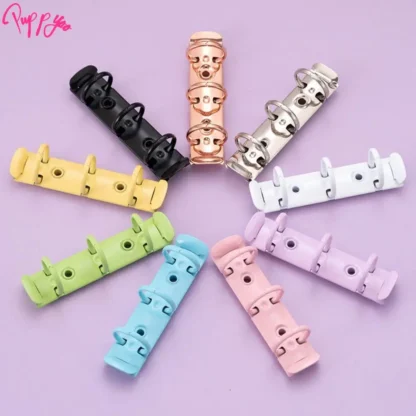 Clip de carpeta de anillas en espiral de Metal desmontable, Clips de carpeta de papel A8 de alta calidad, álbum, diario, carpeta de archivos de anillas de hojas sueltas
