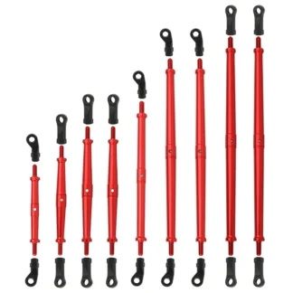 Juego de eslabones de chasis de varilla de enlace de suspensión de Metal, 9 Uds., para Axial SCX10 III JT Gladiator 1/10 coche trepador de control remoto, piezas de mejora