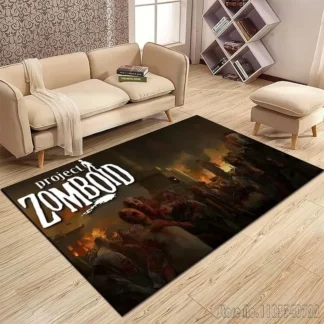 Alfombra con patrón zomboid P-Project para dormitorio, alfombra decorativa para el suelo, sala de estar, alfombras antideslizantes, decoración del hogar, habitación de jugadores