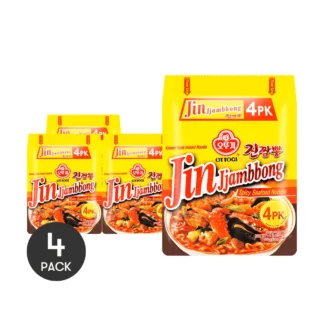 OTTOGI-fideos de mariscos picantes, 4 paquetes de 4,58 oz x 4