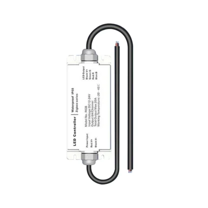 Tuya Zigbee DC12V 24V tira de LED controlador impermeable IP68 a prueba de lluvia ZIGBEE Tuya Control remoto por voz RGB