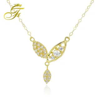 Gargantilla nupcial india de diamantes de imitación, joyería china de oro de 18K, collar de oro saudita de 18k, exhibición de joyería personalizable