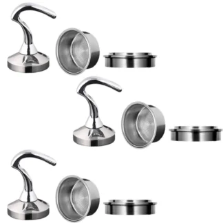 Prensa de café de acero inoxidable de 3 piezas, accesorio para máquina de café expreso para el hogar, cafetería, Bar, cocina