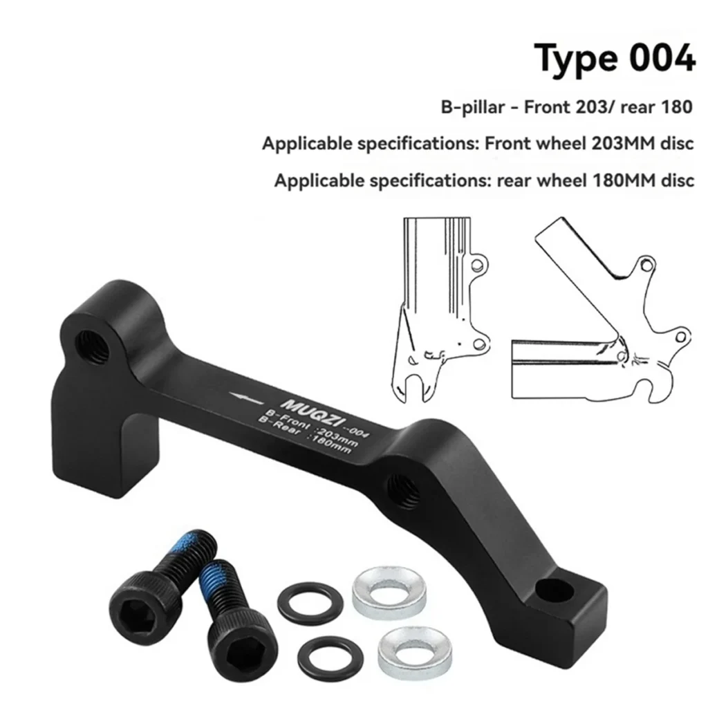 ATYP Adaptador de freno de disco de bicicleta de montaña Adaptador de freno de disco Marco de horquilla delantera Columna A/B a asiento de conversión de 180/160 mm 2