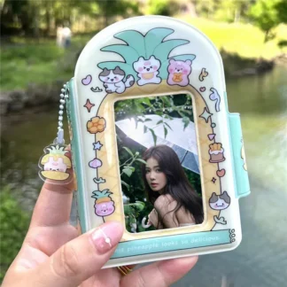 Folleto organizador de postales de 3 pulgadas, soporte para tarjetas fotográficas, álbum de tarjetas Lomo para fotografías, carpeta Kpop