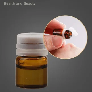 Frascos de cosméticos, contenedores de vidrio de viaje, botellas de crema de mantequilla marrón transparente con tapas y enchufe interior, Mini cajas recargables, 5/10 Uds.