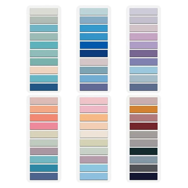 60 uds impermeable etiqueta de hojas sueltas notas adhesivas índice banderas tira de pestaña