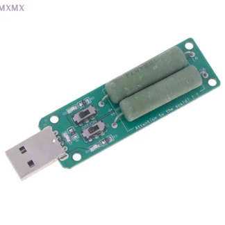 Probador de resistencia de descarga de voltaje de capacidad de batería de 5V 1A/2A/3A resistencia USB carga electrónica CC 2 interruptores corriente ajustable