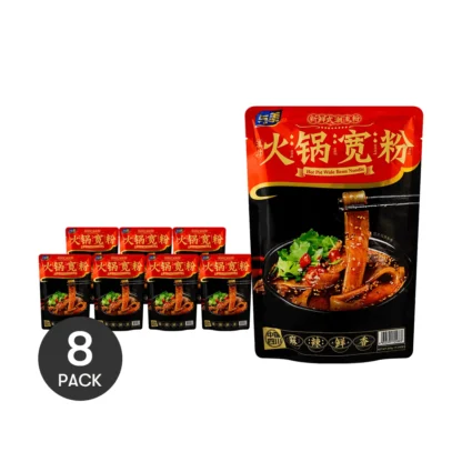 YUMEI-fideos de vidrio anchos para batata, mezcla de olla caliente picante, 9,32 oz * 8 paquetes, 8 paquetes
