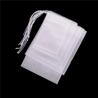 Bolsitas de té vacías de tela no tejida, papel de filtro con sello térmico, bolsas de té de hierbas, 100 piezas