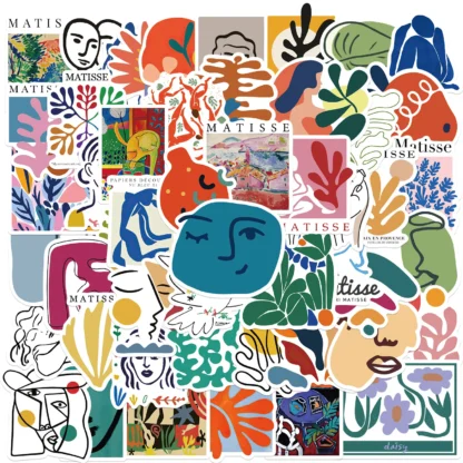 10/50 Uds. Matisse arte abstracto pegatinas de grafiti de dibujos animados teléfono guitarra portátil maleta taza pegatina impermeable juguete para niños